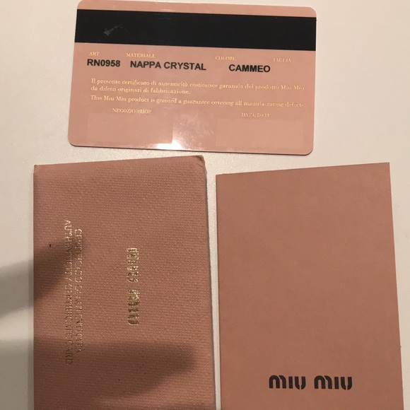 Miu Miu Matelasse nappa crystal handbag/cross-body - Picture 9 of 14